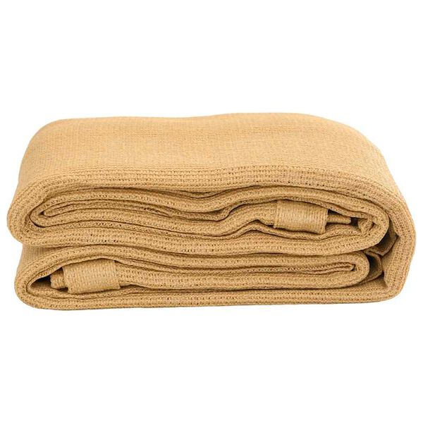 vidaXL Covor pentru cort, nisipiu, 300x400 cm, HDPE