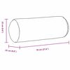 vidaXL Perne Bolster 2 pcs Alb Ø 25 x 70 cm țesătură
