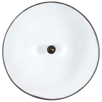vidaXL Lampă suspendată industrială, 25 W, negru, 42 cm, mango, E27
