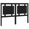 vidaXL Tăblie de pat, negru, 140,5x4x100 cm, lemn masiv de pin