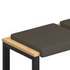 vidaXL Perna pentru bancă 2 buc. Piele artificială Gri Ad&acirc;ncime 35 cm