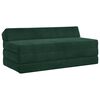 vidaXL Canapea Pat Pliabilă Verde &icirc;nchis 120 x 60 x 49 cm Țesătură