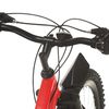 vidaXL Bicicletă montană cu 21 viteze, roată 26 inci, 36 cm, roșu