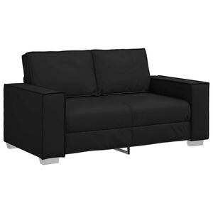 vidaXL Canapea Negru 160 x 80 x 84 cm țesătură