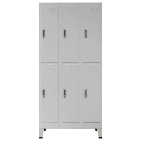 vidaXL Dulap de locker Gri 45 x 90 x 180 cm