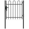 vidaXL Poartă de gard BOXTEL 103 x 150 cm Gri Blocat