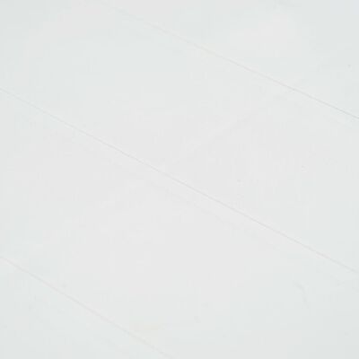 vidaXL Masă de grădină, alb, 150 x 90 x 72 cm, plastic, aspect ratan