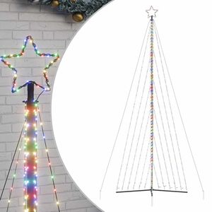 vidaXL Pom de Crăciun LED 789 LED-uri colorate 476 cm