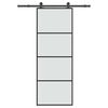 vidaXL Ușă glisantă cu set feronerie, 76x205 cm, sticlă ESG/aluminiu