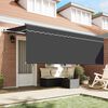 vidaXL Cortina Retractabilă Antracit 400 x 200 cm țesătură