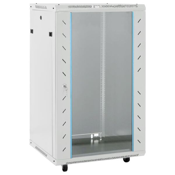 vidaXL Dulap server, picioare pivotante, 18U, 19" IP20 60x60x100 cm