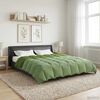 vidaXL Duvet de iarnă Patos Verde 200 x 200 cm Microfibră