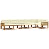 vidaXL Set de canapele de exterior 6 buc. Natural și Crem