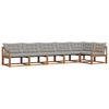 vidaXL Set de canapele de exterior 6 buc. Gri natural și deschis