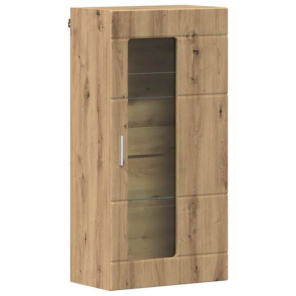 vidaXL Cabinet suspendat stejar artizanal 55 x 29 x 100 cm