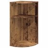 vidaXL Masă laterală Lemn vechi 29,6 x 29,6 x 60 cm Lemn prelucrat