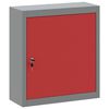 vidaXL Dulap pentru unelte cu raft Roșu și gri 50 x 20 x 55 cm