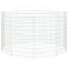 vidaXL Adăpost pentru animale cu 10 panouri, 54x100 cm fier galvanizat