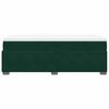 vidaXL Pat box spring cu saltea, verde închis, 100x200 cm, catifea
