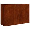vidaXL Jardinieră Rusty 120x40x80 cm Oțel pentru intemperii