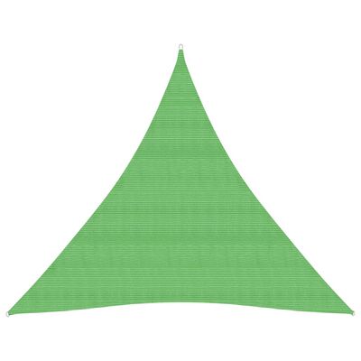 vidaXL Pânză parasolar, verde deschis, 4x4x4 m, HDPE, 160 g/m²