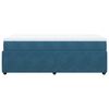 vidaXL Pat box spring cu saltea, albastru &icirc;nchis, 90x190 cm, catifea