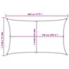 vidaXL Parasolar, nisipiu, 8x5 m, 100% poliester Oxford