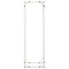 vidaXL Suport pentru lemne de foc alb 25x25x80 cm Oțel laminat la rece