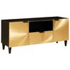 vidaXL Cabinet TV Negru și Aur 105 x 33 x 46 cm Lemn prelucrat