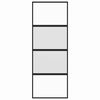 vidaXL Ușă glisantă, negru, 76x205 cm, sticlă securizată și aluminiu