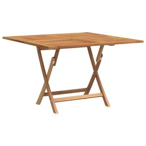 vidaXL Masă de grădină pliabilă, 110x110x75 cm, lemn masiv de tec