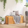 vidaXL Cutie perne de exterior 110x45x42/53cm lemn masiv acacia/oțel