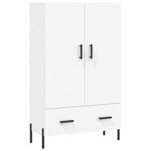 vidaXL Dulap &icirc;nalt, alb, 69,5x31x115 cm, lemn prelucrat