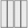 vidaXL Perdea de ușă anti-insecte cu magnet, 2 buc., negru, 220x110 cm