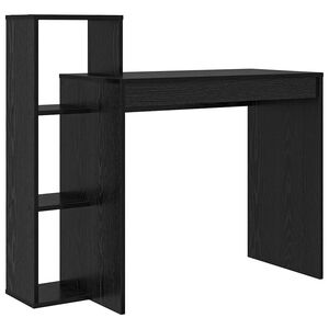 vidaXL Birou Stejar Negru Lemn prelucrat 100 x 40 x 90 cm