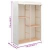 vidaXL Dulap de haine cu 3 rafturi, 110 x 40 x 170 cm