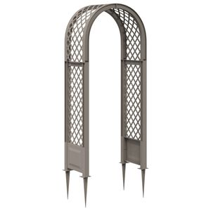 vidaXL Arc cu Trandafiri și Spice Gri 97 x 43 x 218 cm PP