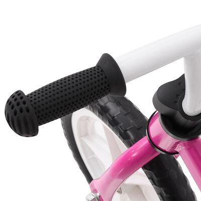 vidaXL Bicicletă pentru echilibru 10 inci, cu roți, roz
