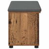 vidaXL Bancă pentru hol cu pernă Simplu Lemn vechi 80 x 38 x 46 cm
