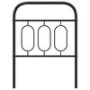 vidaXL Tăblie de pat de schimb metalică, negru, 75 cm