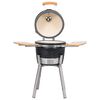 Grătar Kamado cu afumătoare din ceramică 33 cm