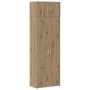 vidaXL Dulap de depozitare 3 buc. Stejar Artizanal 70 x 42,5 x 185 cm