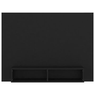 vidaXL Comodă TV de perete, negru, 120x23,5x90 cm, PAL
