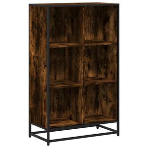 vidaXL Bibliotecă, stejar fumuriu, 65,5x33x107,5 cm, lemn prelucrat