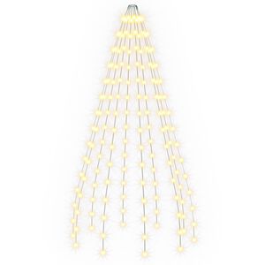 vidaXL Lumini pentru bradul de Crăciun 150 LED-uri Alb cald 150 cm