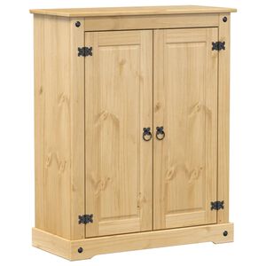vidaXL Dulap pantofi "Corona", 86x38,5x108 cm, lemn masiv de pin