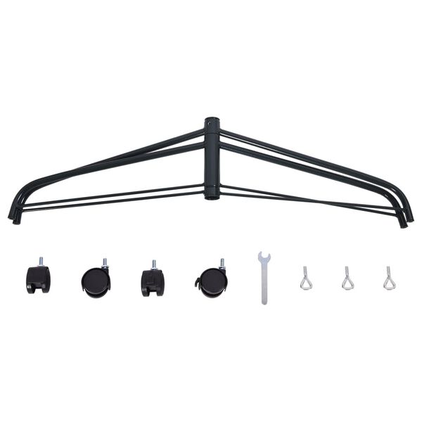 vidaXL Suport pentru brad de Crăciun cu roți, 87x82x26,5 cm