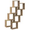 vidaXL Raft perete cub stejar artizanal 90x15x119,5 cm, lemn prelucrat