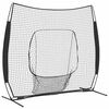 vidaXL Plasă pentru antrenament de baseball Negru 250 x 106 x 209 cm