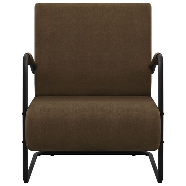 vidaXL Fotoliu, maro &icirc;nchis, material textil